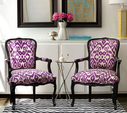 Ikat fabrics for the home